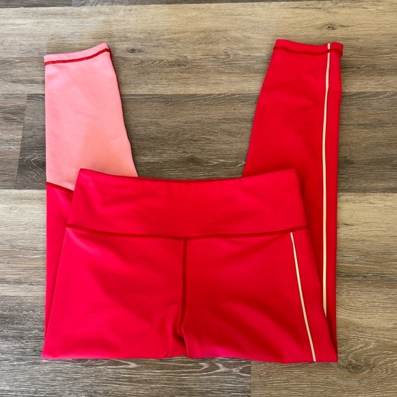 Zyia Active Popsicle pink reflective stripe Light N Tight  Leggings women's 12 - Picture 1 of 6